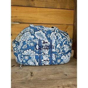 Vera Bradley Baby Bag - Retired‎ Blue Lagoon Print With "cannon" Embroidered